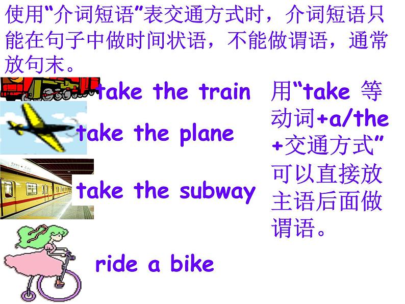 人教新目标(Go for it)版英语七年级下 Unit3 How do you get to school Section A(1) 课件07