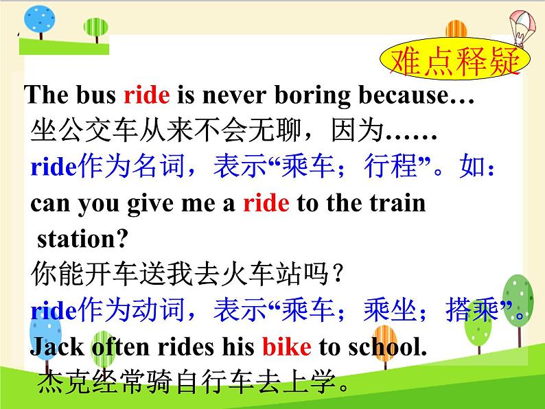 人教新目标(Go for it)版英语七年级下 Unit3 How do you get to school sectionB(1) 课件07