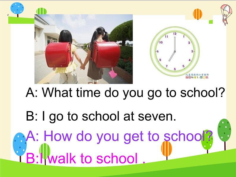 人教新目标(Go for it)版英语七年级下 Unit3 How do you get to school SectionA(1) 课件第4页