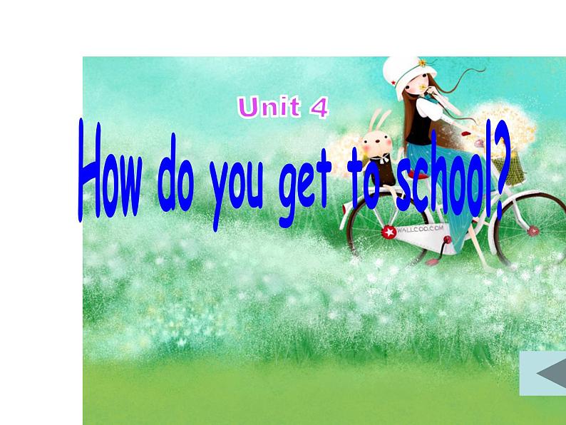 人教新目标(Go for it)版英语七年级下 Unit3 How do you  get to school 课件第1页