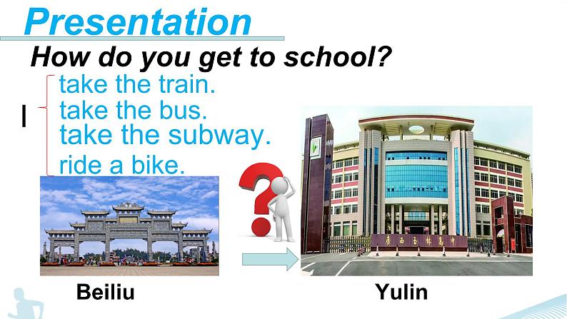 人教新目标(Go for it)版英语七年级下 Unit3 How do you get to school-(5) 课件第4页