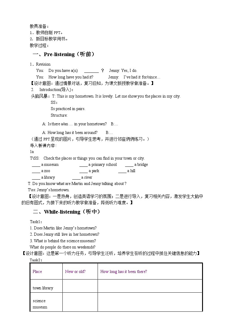 人教新目标（Go for it)版英语八年级下册 Unit10 I've had this bike for three yearsSection B 1a—1d(2)（教案）02