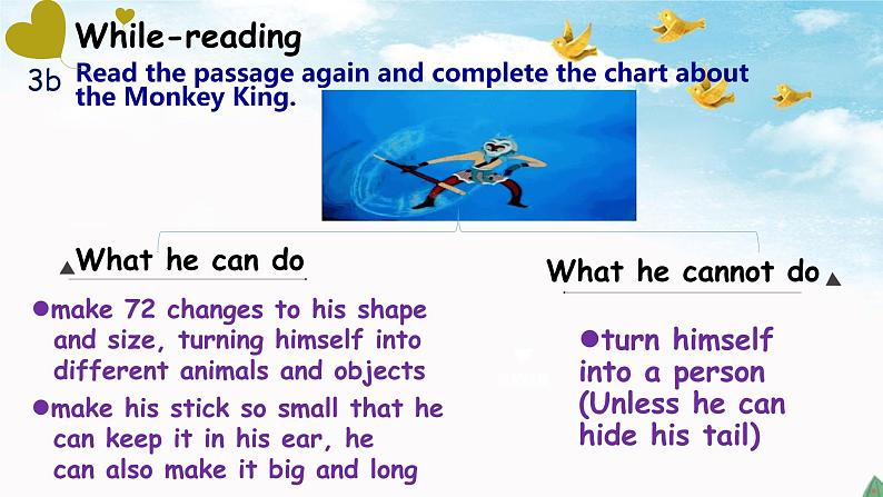 人教新目标（Go for it)版英语八年级下册 Unit6 An old man tried to move the mount Section A(3 a-3 c)（课件）08