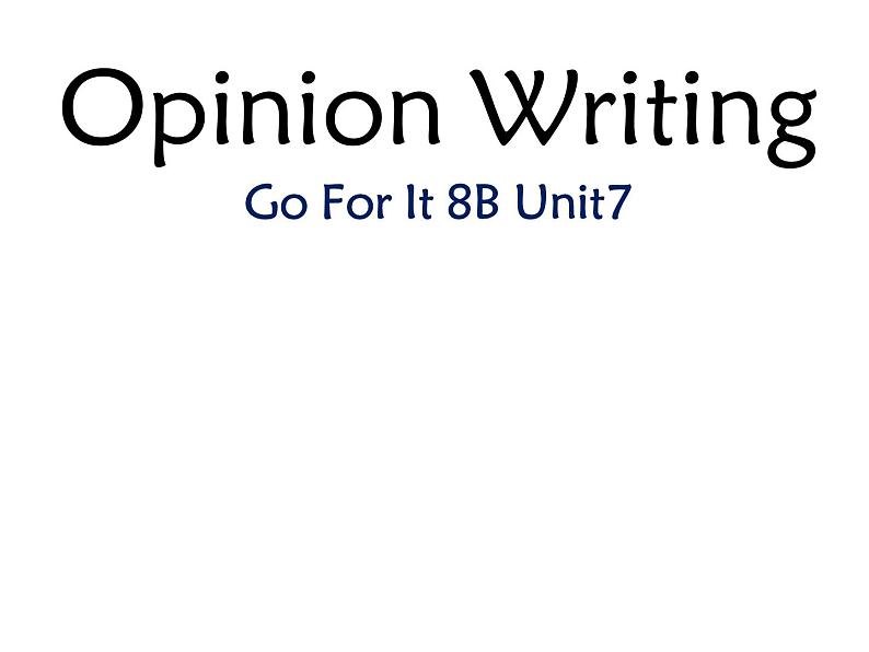 人教新目标（Go for it)版英语八年级下册 Unit 7 what 's the highest mountain in the word Section A Grammar focus 4a—4c(1)（课件）第1页