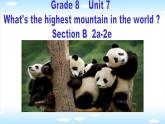 人教新目标（Go for it)版英语八年级下册 Unit 7 what's the highest mountain in the word Section B2 2a-2e（课件）