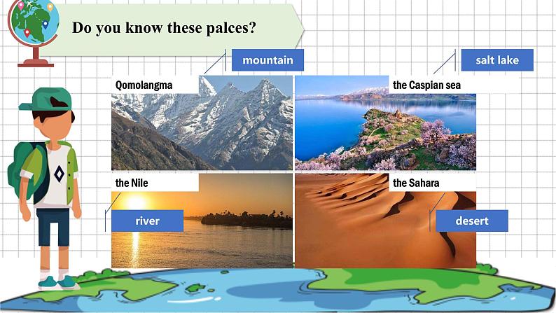 人教新目标（Go for it)版英语八年级下册 Unit7 What 's the highest mountain in the world第一课时（课件）第4页