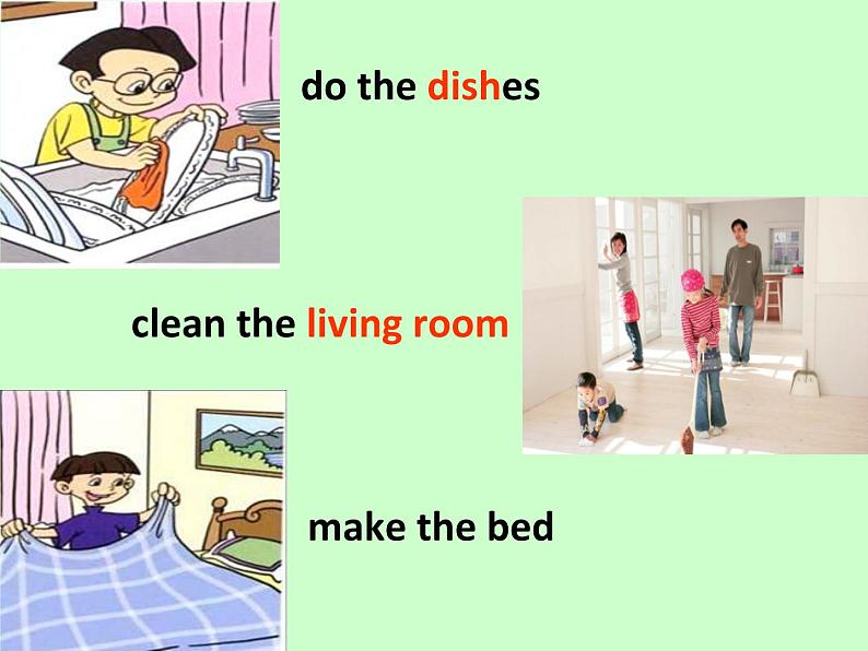 人教新目标（Go for it)版英语八年级下册 Unit 3 Could you please clean your roomSection A（课件 ）03