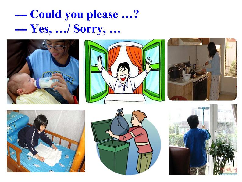 人教新目标（Go for it)版英语八年级下册 Unit 3 Could you please clean your roomSection A(3)（课件 ）07