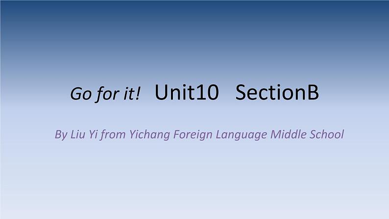 人教新目标（Go for it)版英语八年级下册 Unit10 I've had this bike for three yearsSection B 1a—1d（课件）01