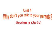 初中英语Unit 4 Why don’t you talk to your parents?Section A教学演示ppt课件