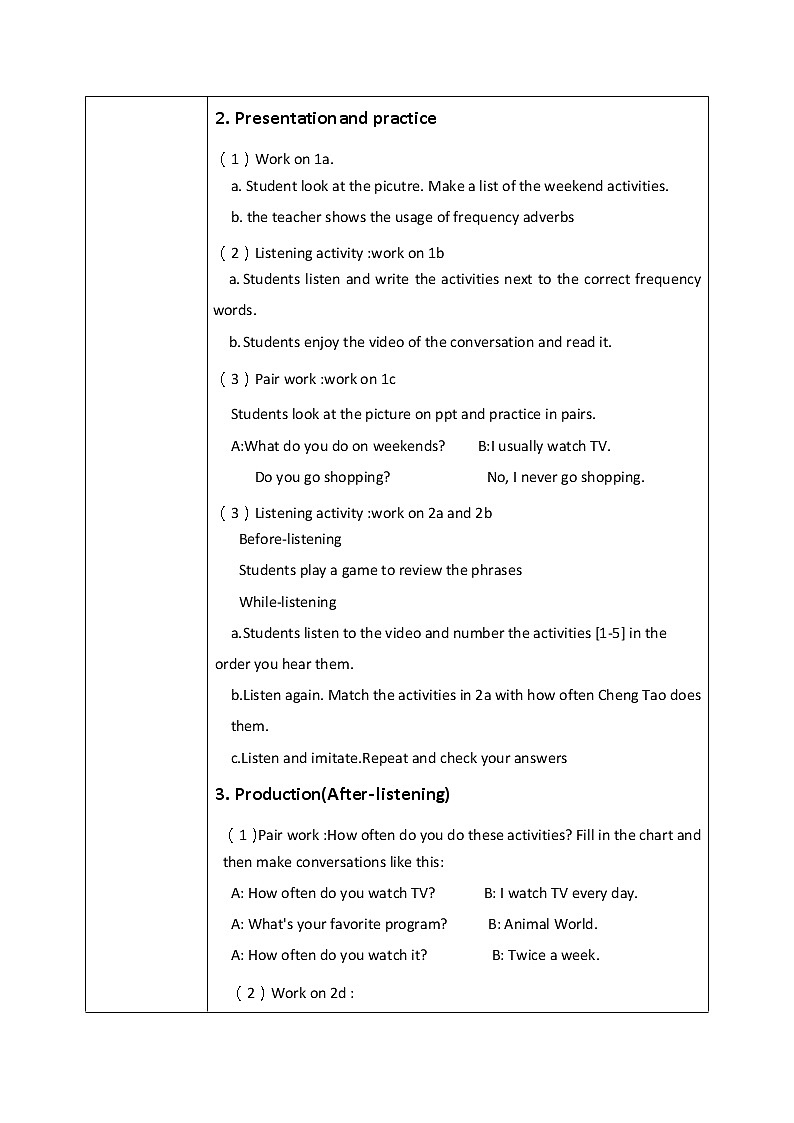 八上unit2 SectionA(1a-2d)课件+教案+习题02
