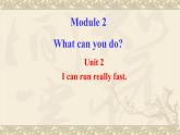 外研版英语七年级下册 Module 2 Unit 2 I can run really fast. 课件