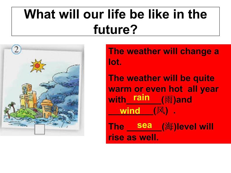 外研版英语七年级下册 Module 4  Unit 2 Every family will have a small plane. 课件第6页