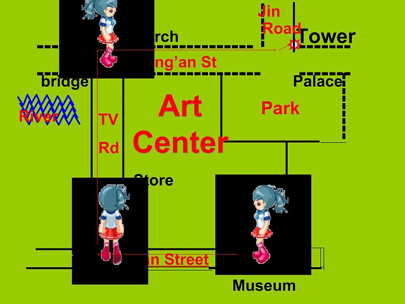 外研版英语七年级下册 Module 6 Unit 2 The London Eye is on your right. 课件02