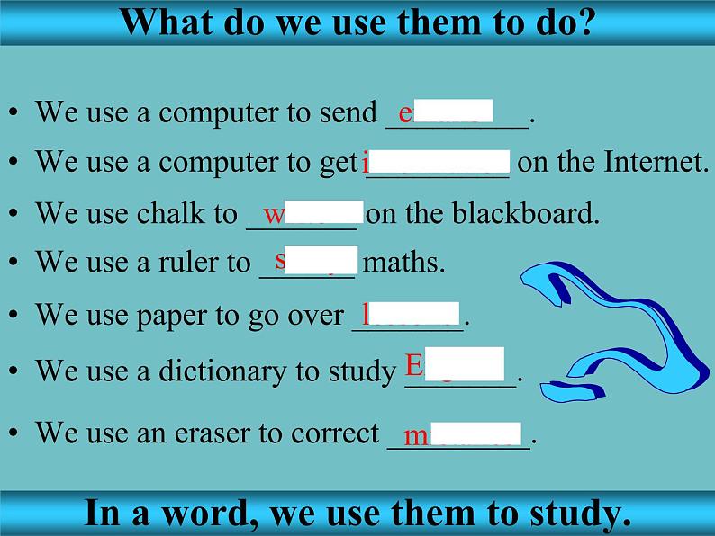 外研版英语七年级下册 Module 4  Unit 1 Everyone will study at home. (9) 课件第6页