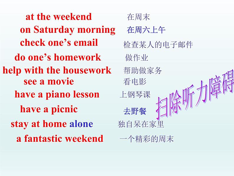 外研版英语七年级下册 Module 3 Unit 1 What are you going to do at the weekend 课件第2页