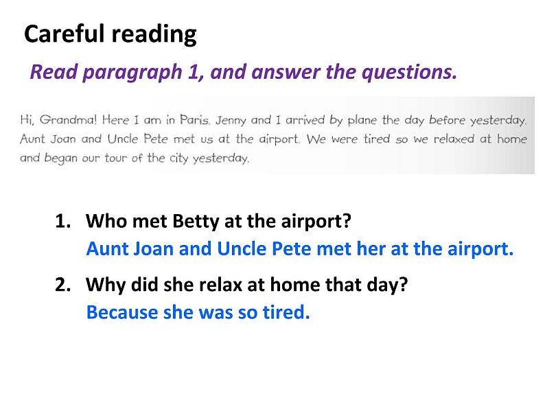 外研版英语七年级下册 Module 10 Unit 2 This morning we took a walk. 课件08