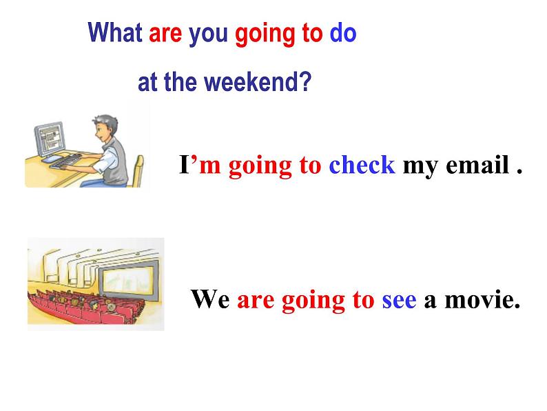 外研版英语七年级下册 Module 3 Unit 1 What are you going to do at the weekend？ (8) 课件08