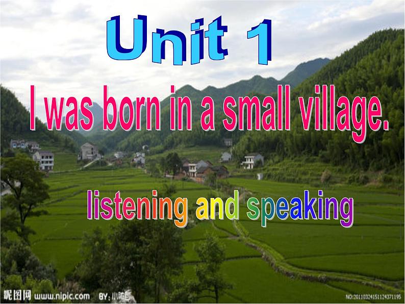 外研版英语七年级下册 Module 7 unit 1 I was born in a small village (2) 课件02