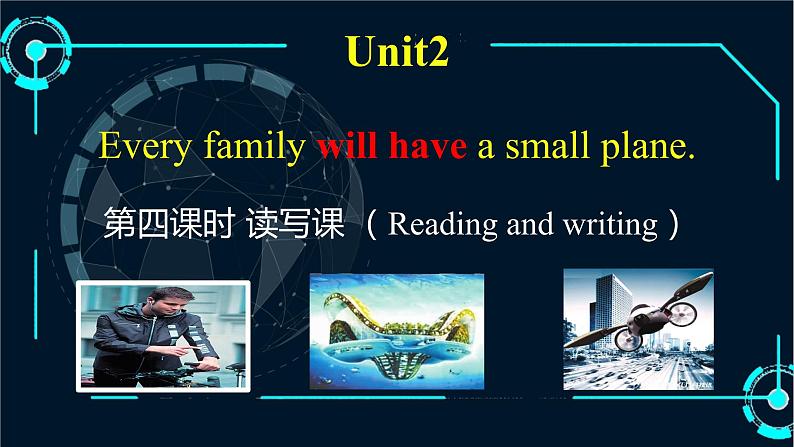 外研版英语七年级下册 Module 4  Unit 2 Every family will have a small plane 课件02