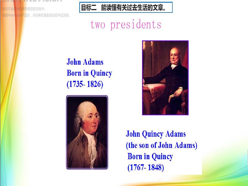 外研版英语七年级下册 Module 7 Unit 2 I was born in Quincy.(2) 课件08