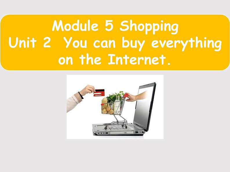 外研版英语七年级下册 Module5Unit 2 You can buy everything on the Internet. 课件01