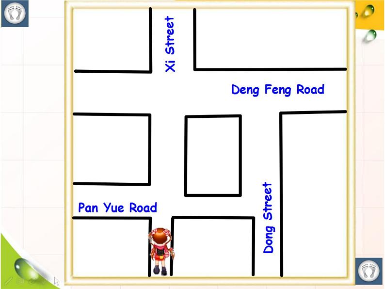 外研版英语七年级下册 Module 6 Around town(1) 课件04