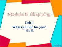 2020-2021学年Module 5 ShoppingUnit 1 What can I do for you?图文ppt课件