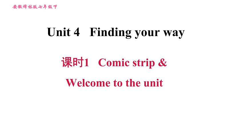 2020-2021学年译林版七年级下册英语课件 Unit 4 课时1 Comic strip & Welcome to the unit第1页