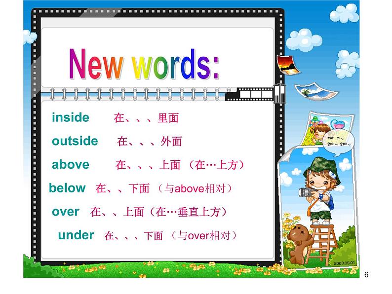 2020-2021学年牛津译林版英语七年级下册Unit 4 Finding your way Grammar： Using a, an and the & Prepositions of place 课件第6页