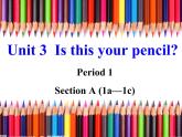 人教版七年级上册Unit 3  Is this your pencil课件PPT
