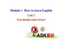 外研版 (新标准)八年级上册Unit 2  You should smile at her.教学ppt课件