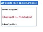 Unit7 Abilities Welcome to the unit課件2020-2021學年牛津譯林英語七年級下冊