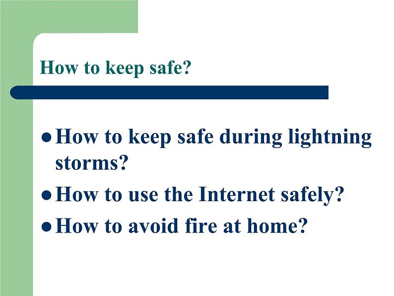 北师大版 七下 unit 1  lesson3 safety first课件PPT02