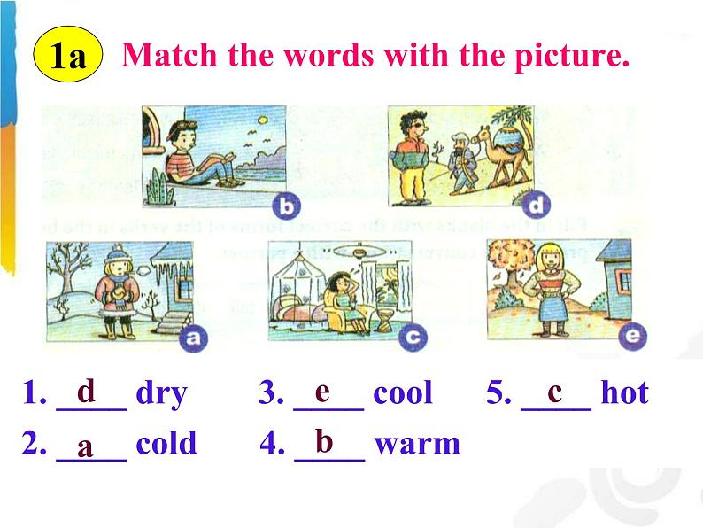 Unit7 It‘s raining! SectionB(1a-1e)课件PPT06