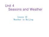 北师大版七下Unit 4SeasonsandWeather/Lesson10Weatherin课件PPT