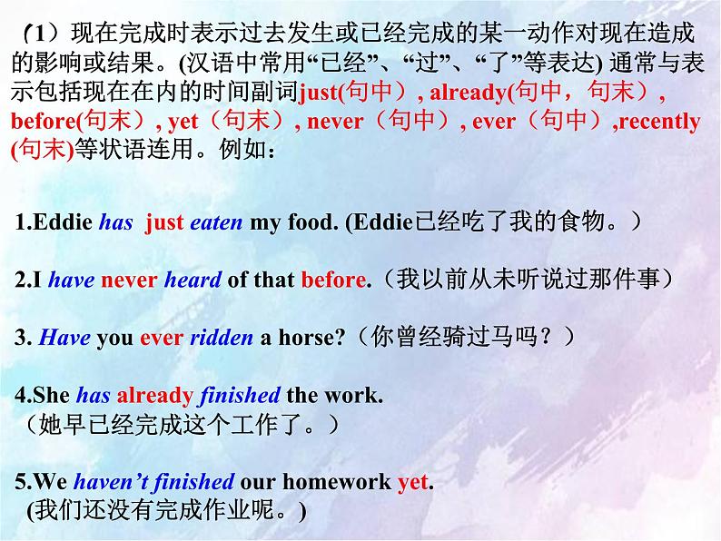 Unit1-2 Grammar现在完成时课件2021-2022学年牛津07