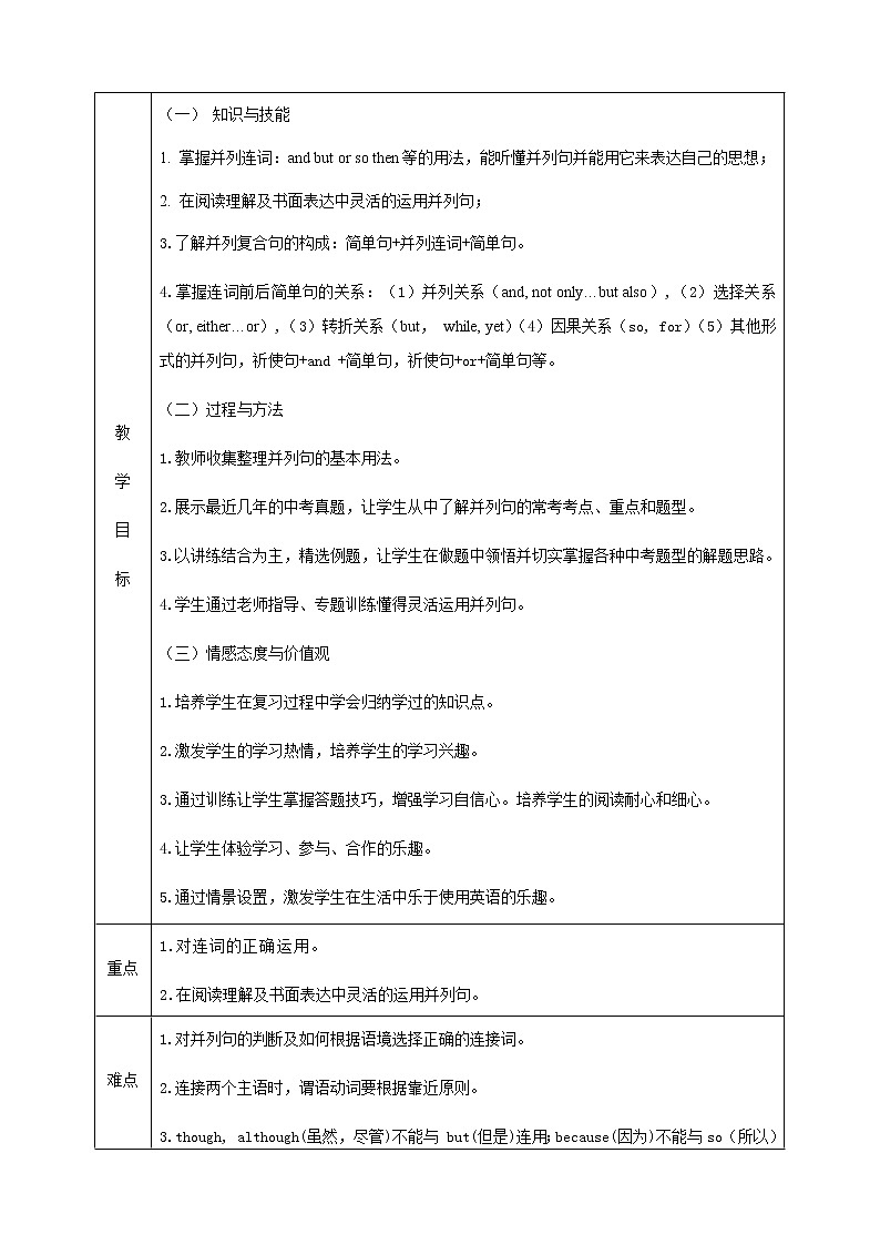 中考英语专题复习并列句课件（含教案及练习）02