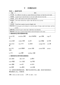 2022年中考英语语法专题复习学案非谓语动词