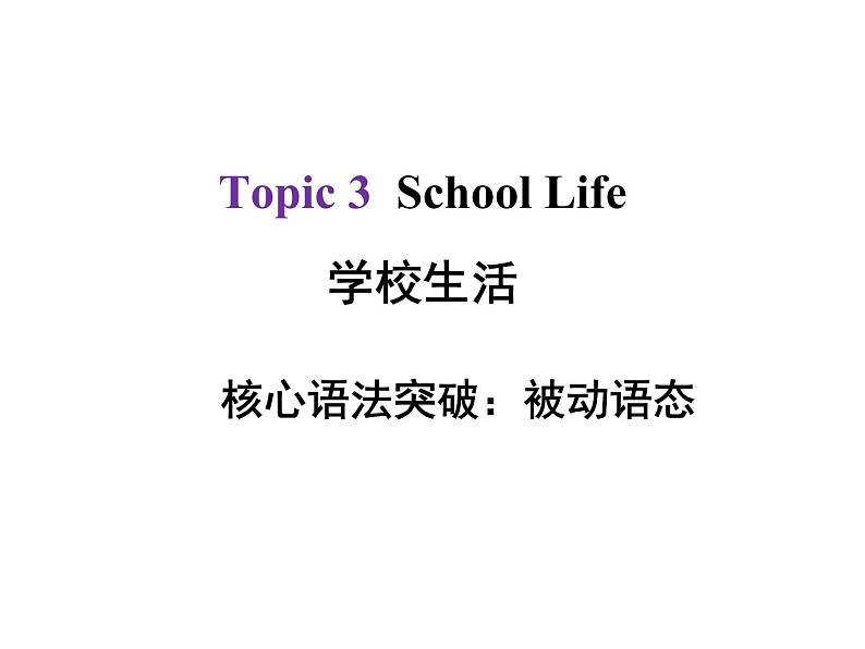 中考英语总复习课件：8被动语态(共34张PPT)第1页