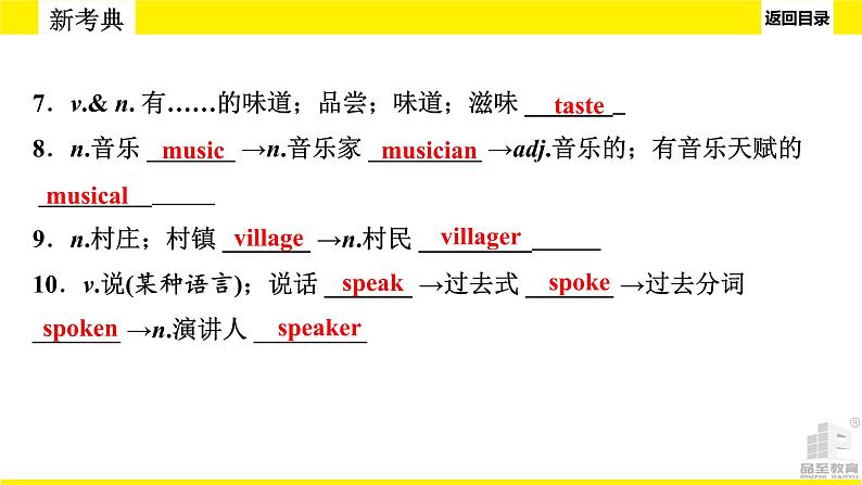 人教版新目标期末复习七年级下 Units 1—3课件PPT05