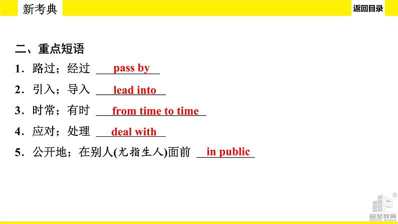 人教版新目标期末复习九年级Units 3—4课件PPT07