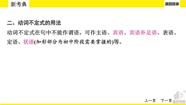 人教版新目标中考语法讲解非谓语动词课件PPT07