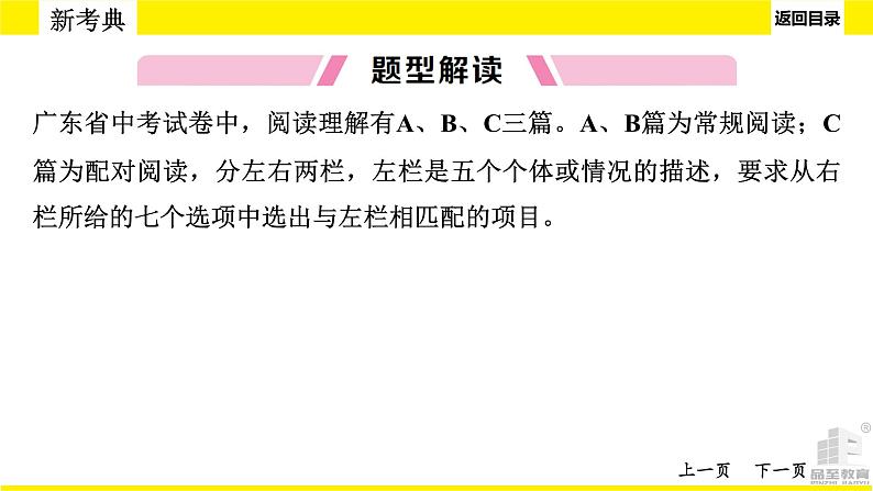 人教版中考英语题型讲解阅读理解课件PPT第5页