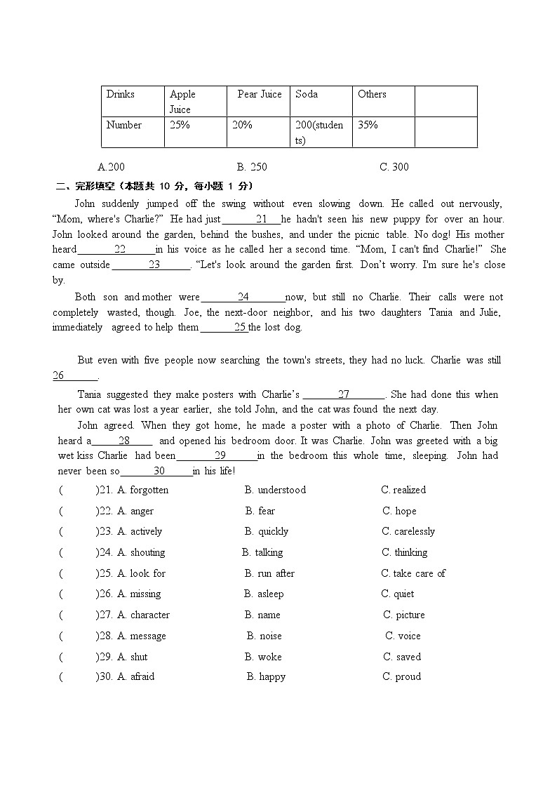 黑龙江省哈尔滨松雷中学2022年九年级二模模拟英语试题（无听力）第3页