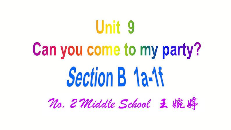 初中英语 人教2011课标版 八年级上册 Section B 1a—1f  Unit9 课件第1页