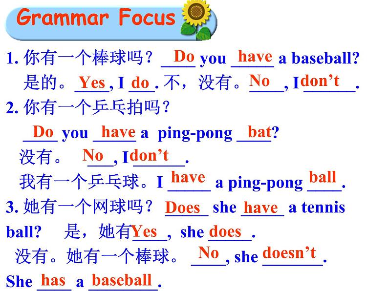 初中英语 人教2011课标版 七年级上册 unit5 Section A Grammar focus 3a—3c 课件第4页