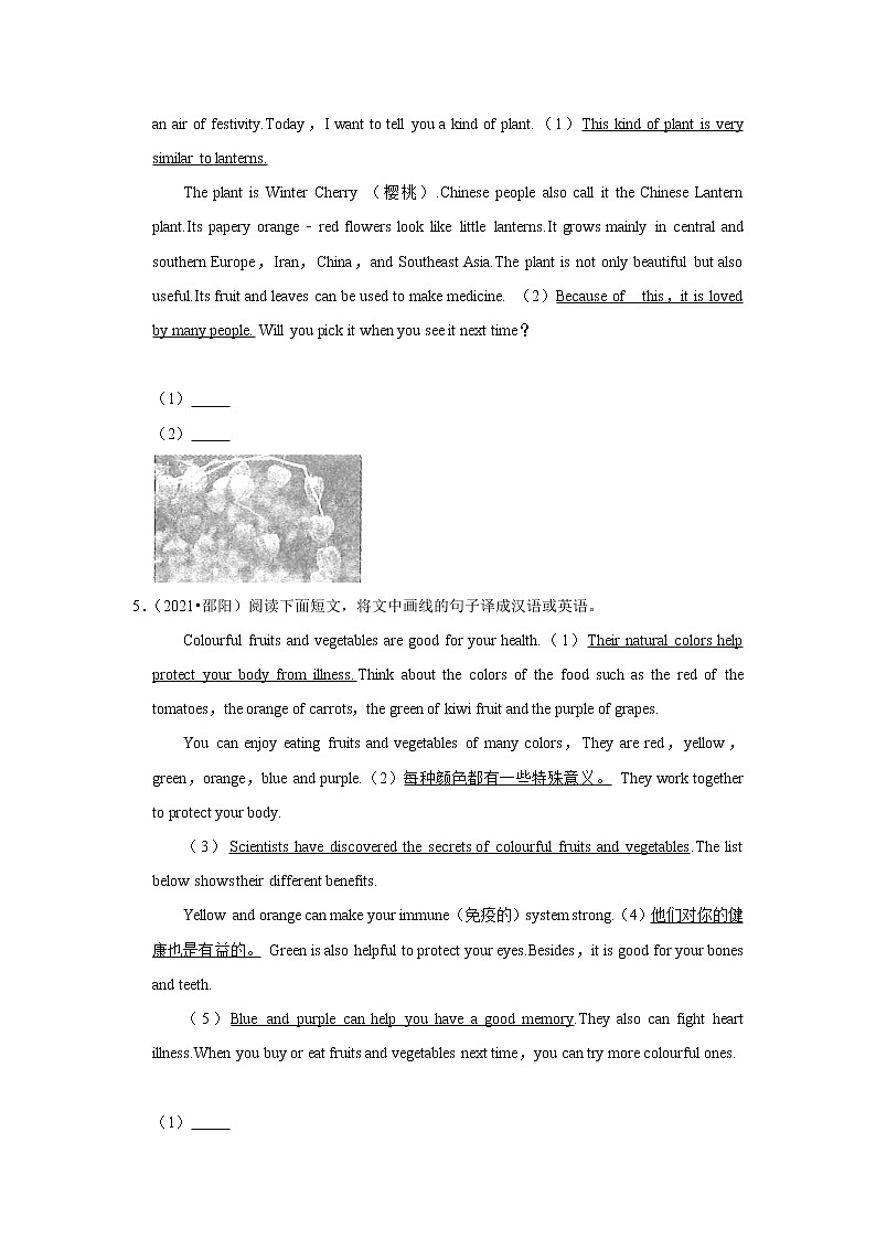 2022年中考英语二轮题型中考真题专练之任务型阅读（含答案解析）第3页