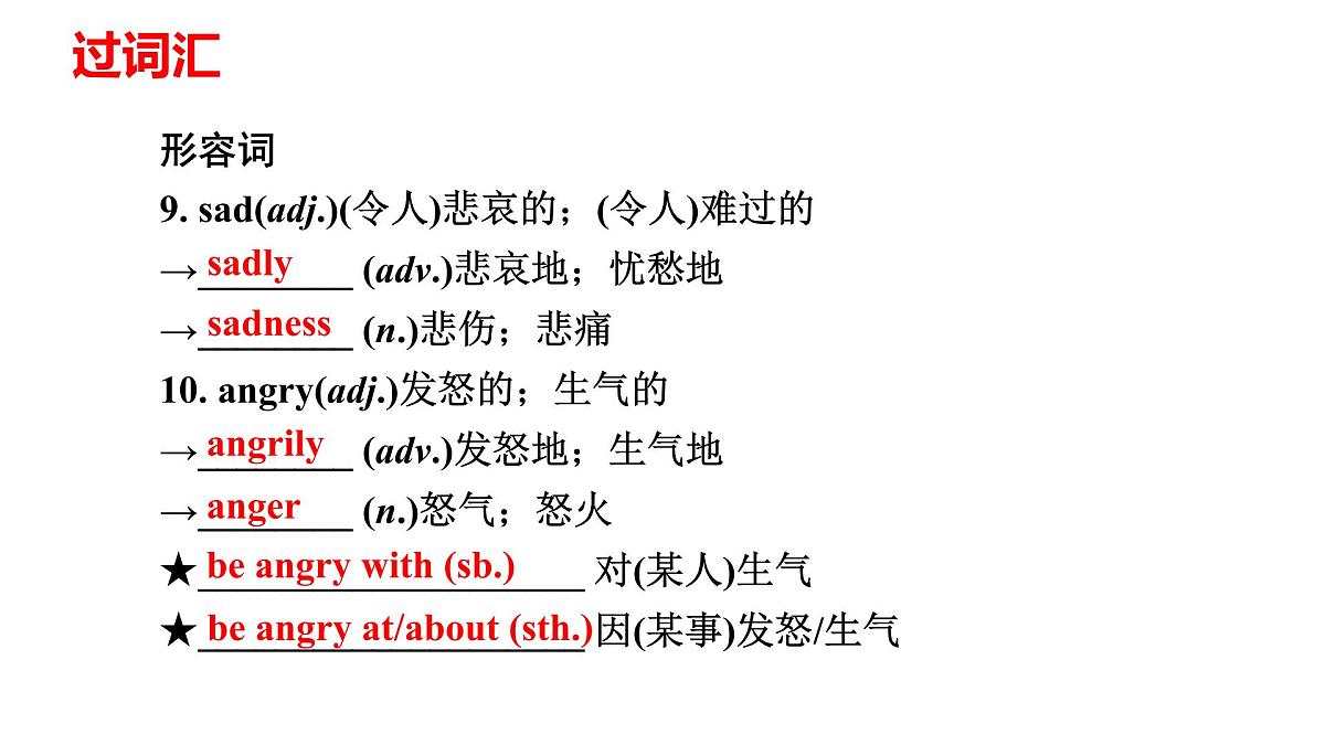 2022年人教版中考英语一轮复习八年级上册Units9-10课件第7页