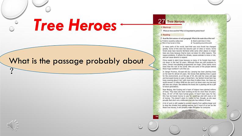 初中英语北师大版 tree heroes Reading Going Green Tree Heroes部优课件第5页